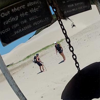 On the beach, the Wild Coast