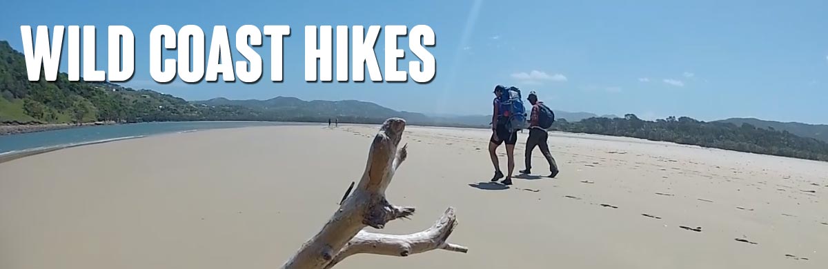 Wild Coast Hikes - a group of hikers on the trail from Port St Johns to Coffee Bay